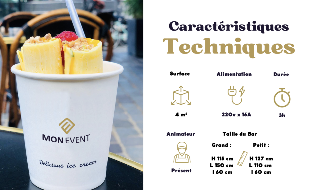 Caractéristique technique pour Animation Ice Roll Bar