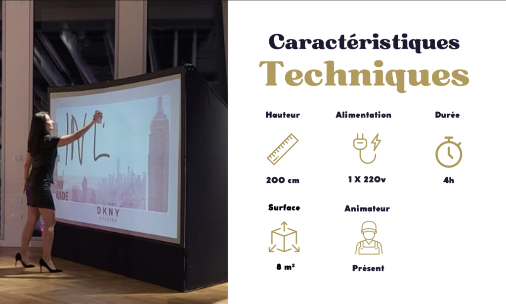 Caractéristiques technique pour Graffiti Wall