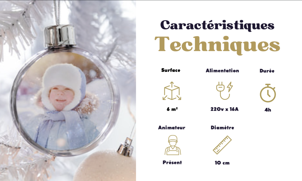 Caractéristique technique pour Boule de Noël