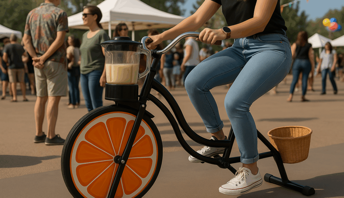 animation vélo smoothie