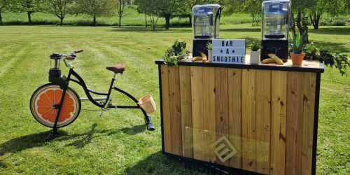vélo smoothie & bar à smoothie, animations d'été pour vos événements d'entreprises